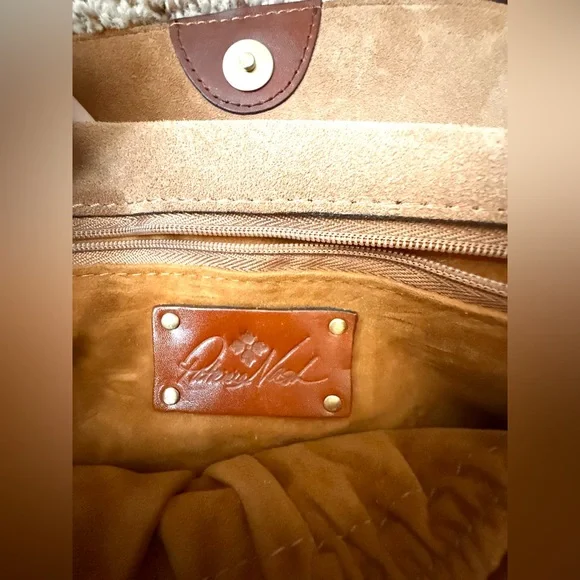 Patricia Nash Chelsea Leather Chain-Link Crossbody Bag – Brown - Picture 6 of 9